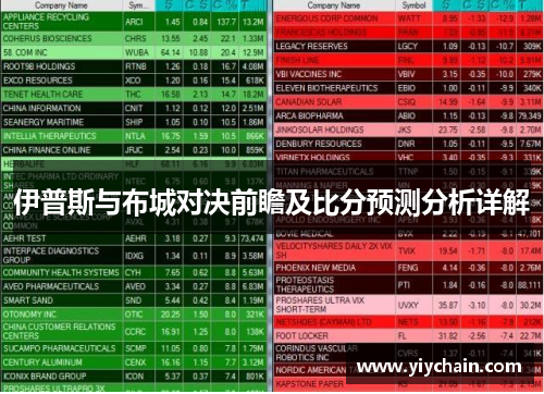 伊普斯与布城对决前瞻及比分预测分析详解